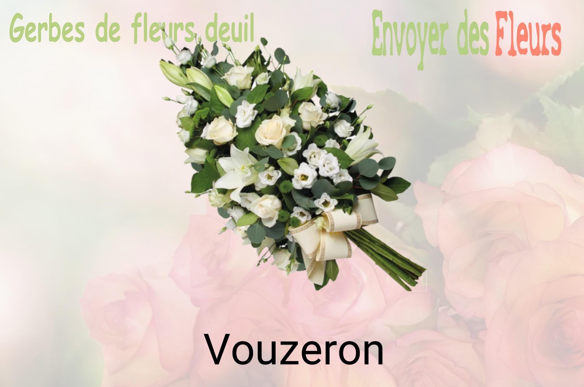 Gerbe de fleurs de deuil livrée à Vouzeron